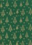 John Louden Christmas Collection - Gilded Green Nordic Trees Green/Gold JLX0037