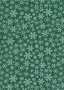 John Louden Christmas Collection - Gilded Green Packed Snowflake Green/White/Silver JLX0034