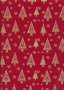 John Louden Christmas Collection - Gilded Nordic Trees Red/Gold JLX0037