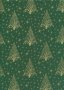 John Louden Christmas Collection - 60" Wide Christmas Trees Green/Gold