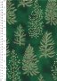 John Louden Christmas Collection - Gold Fern on Green