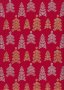 John Louden Christmas Collection - Gold and Silver Trees on Red
