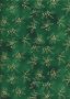 John Louden Christmas Collection - Gold Holly on Green