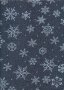 John Louden Christmas Collection - White Snowflakes on Sparkle Navy
