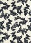 Quality Cotton Print - Butterfly Silhouette Ivory