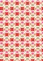 Lewis & Irene - Flower Child A438.3 Fab floral circles on red