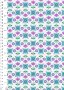 Lewis & Irene - Flower Child A438.2 Fab floral circles on blue