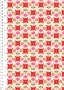 Lewis & Irene - Flower Child A438.3 Fab floral circles on red