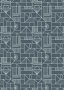 Lewis & Irene - Forme A411.3 - All over geometric soft blue on navy