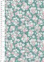 Lewis & Irene - The Village Pond A449.3 Spring blossom on dark turquoise
