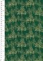 John Louden Christmas Metallic Print - Foil Tree Green/ Gold JLX0017GRE