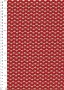 John Louden Christmas Metallic Print - Heart and Dot Foil Red/ Gold JLX005RED