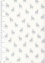 John Louden Christmas Metallic Print - New Reindeer White/ Silver JLX0009WHI