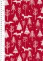 John Louden Scandi Christmas - Nordlic Woodland Red JLX0020RED