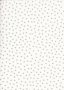 John Louden Christmas Metallic Print - Spaced Stars White/ Silver JLX0014NAV