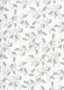 John Louden Christmas Metallic Print - New Holly White/ Silver JLX0016WHI