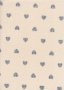 John Louden Scandi Christmas - Hand Stitched Heart Nat/Grey JLX0021NGREY