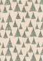 John Louden Scandi Christmas - Nordic Trees Nat/ Green JLX0023NGRE