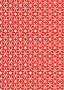 Makower Modern Metallic Christmas - 1804/R Geometric Stars Red
