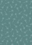 Makower - Woodland 2064/T Woodland Seed Head Turquoise