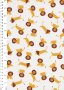 Sevenberry Novelty Fabric - Kids Lions On White