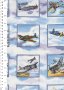 Novelty Fabric - Classic Fighter Planes In Squares On Clouds